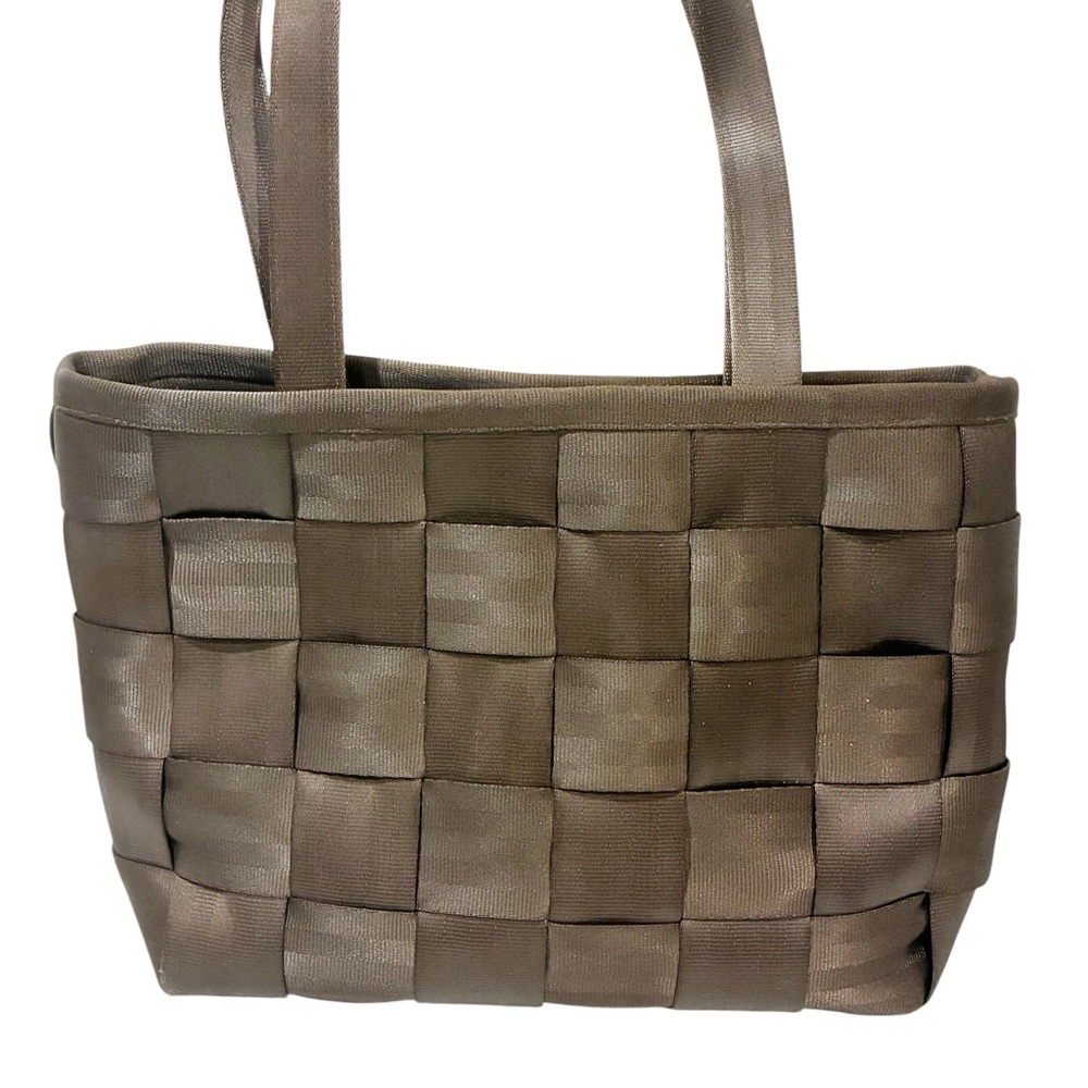 HARVEYS The Original Seatbelt Purse Light Brown Woven Bag Tote